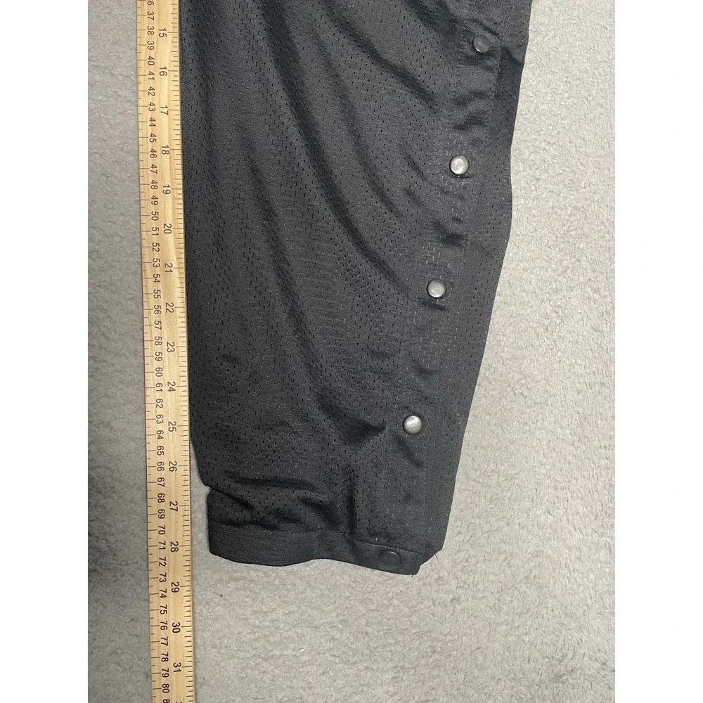 Rare VTG LOGO Athletic Sacramento Kings Tear Away Warm-Up Pants Black Mens Sz XL